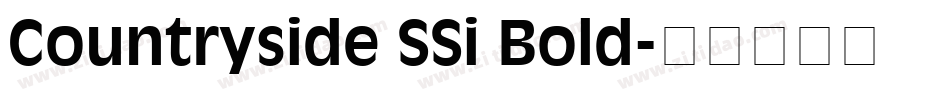 Countryside SSi Bold字体转换